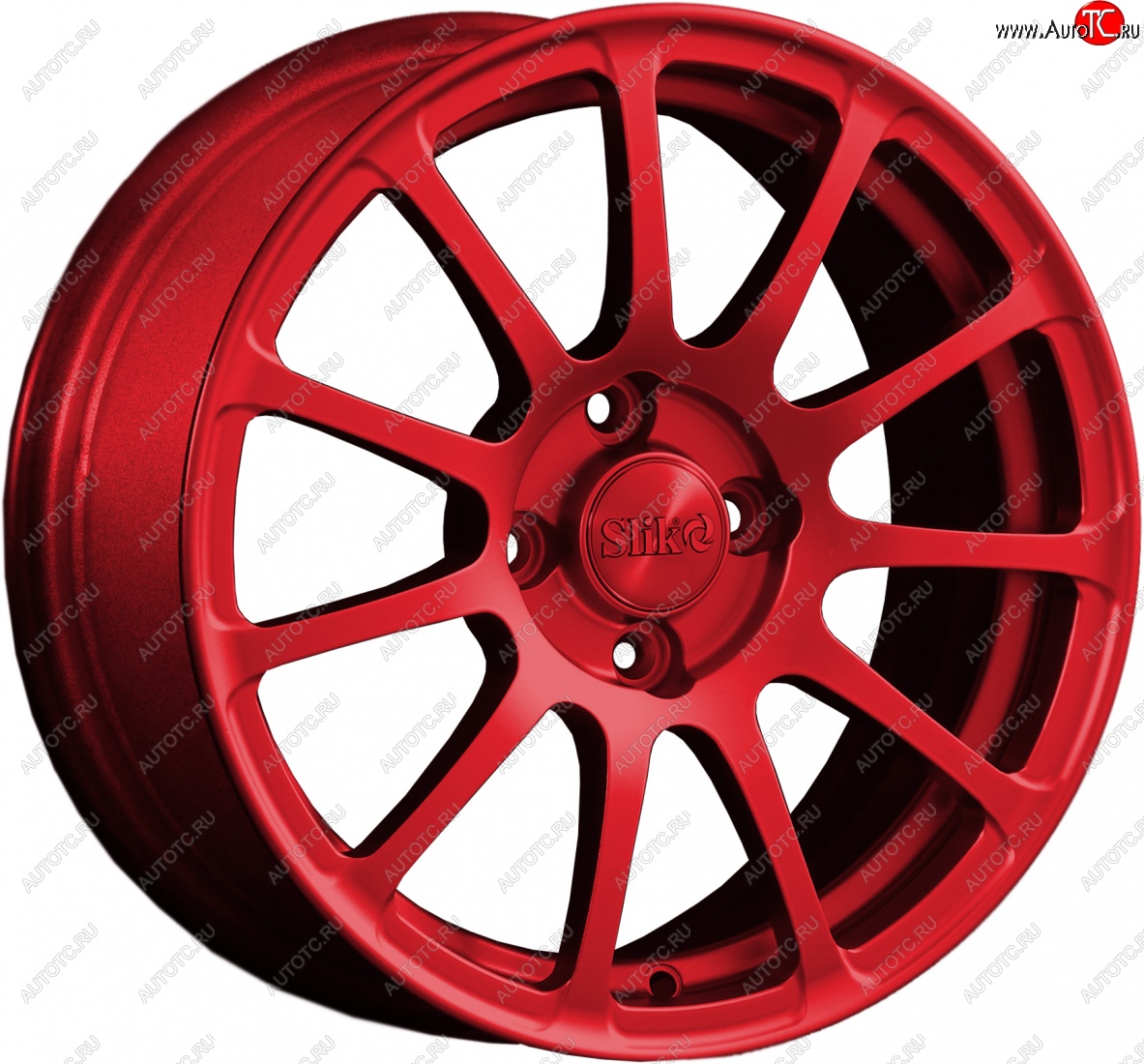 15 599 р. Кованый диск Slik Classik 6.5x15 (Красный)   (Цвет: Красный)  с доставкой в г. Майкоп