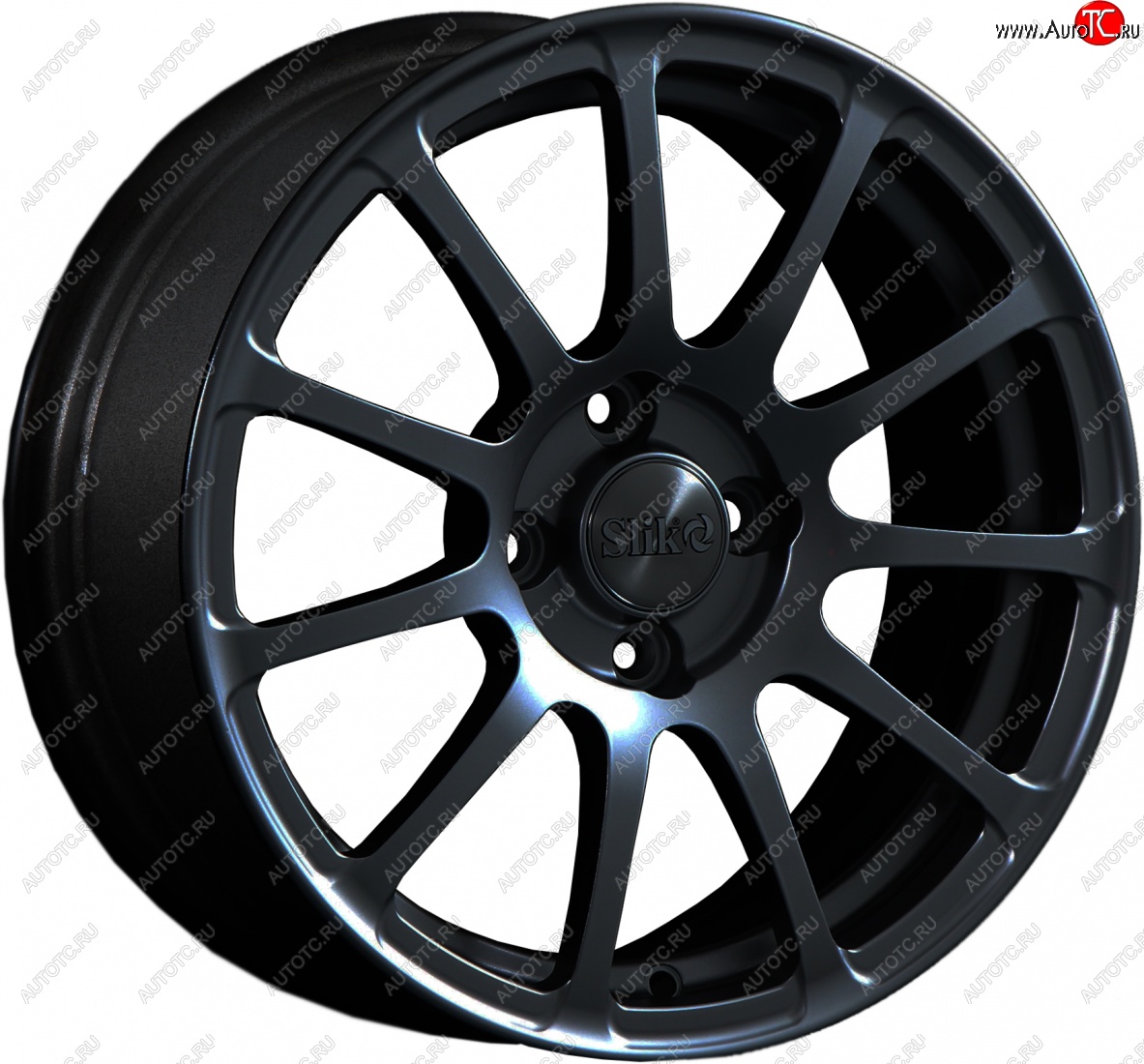 15 599 р. Кованый диск Slik Classik 6.5x15 (Черный глянцевый)   (Цвет: Черный глянцевый)  с доставкой в г. Майкоп