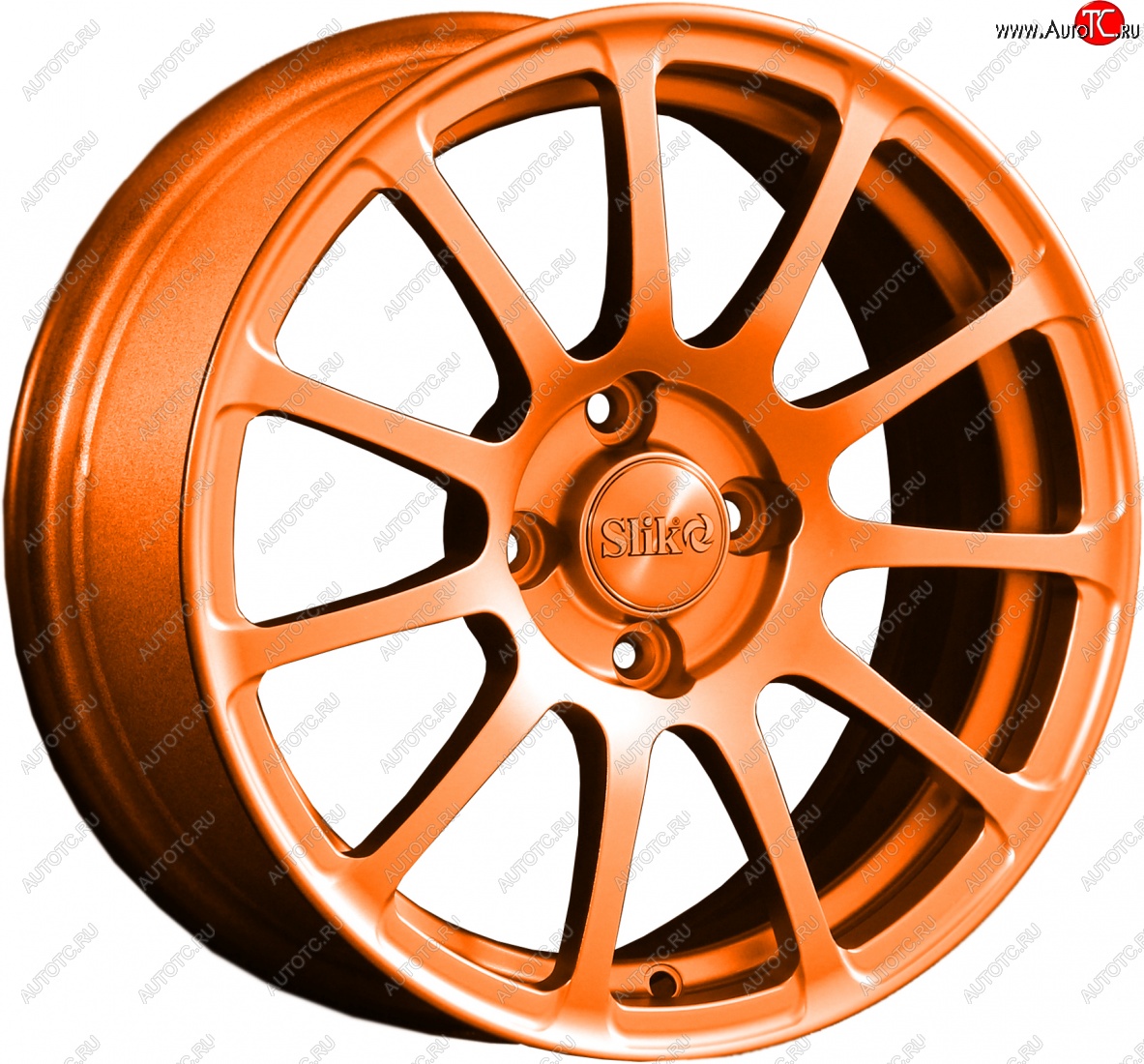 15 599 р. Кованый диск Slik Classik 6.5x15 (Ярко-оранжевый)   (Цвет: Ярко-оранжевый)  с доставкой в г. Майкоп