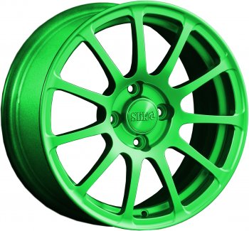 Кованый диск Slik Classik 6.5x15 (RAL 6038 ярко-зеленый)  (Цвет: RAL 6038 ярко-зеленый)