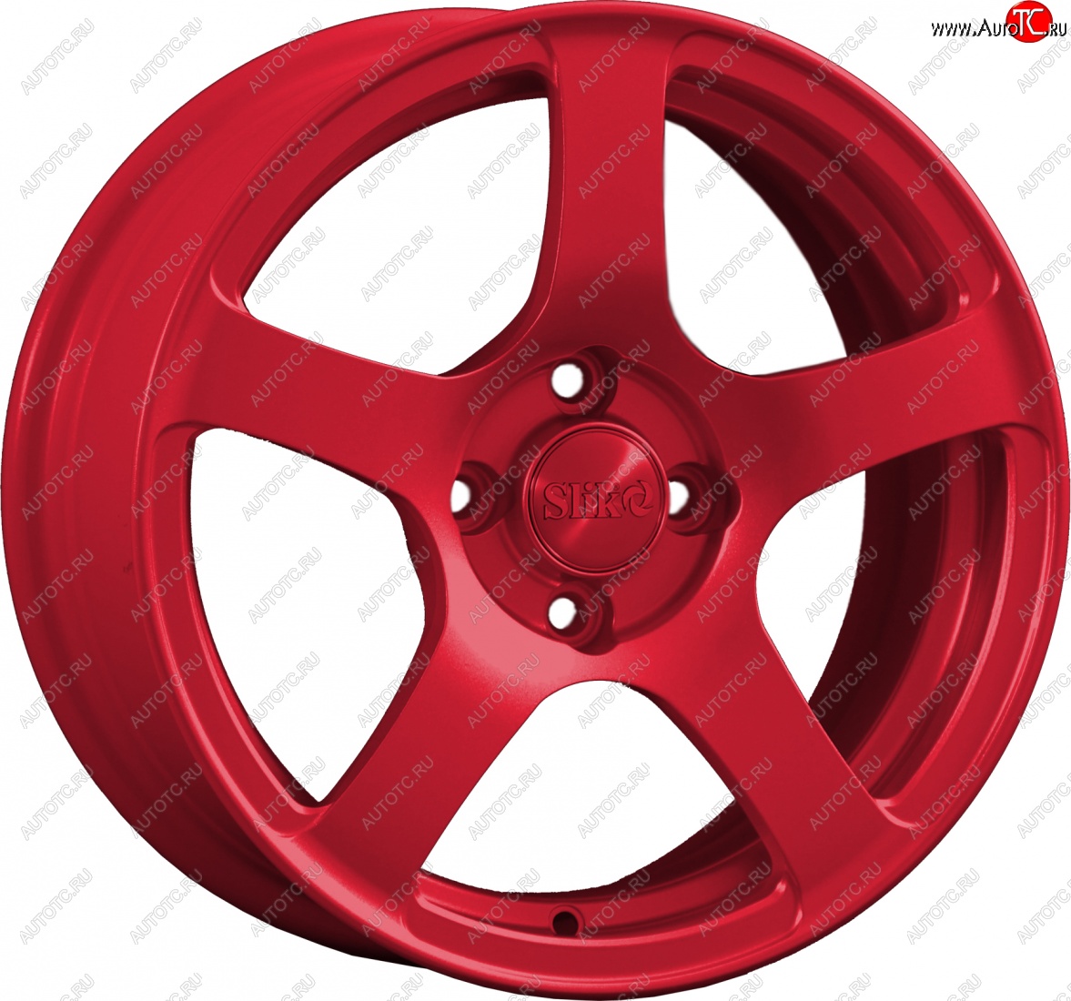 15 249 р. Кованый диск Slik Classik 6.5x15 (Candy красный)   (Цвет: Candy красный)  с доставкой в г. Майкоп