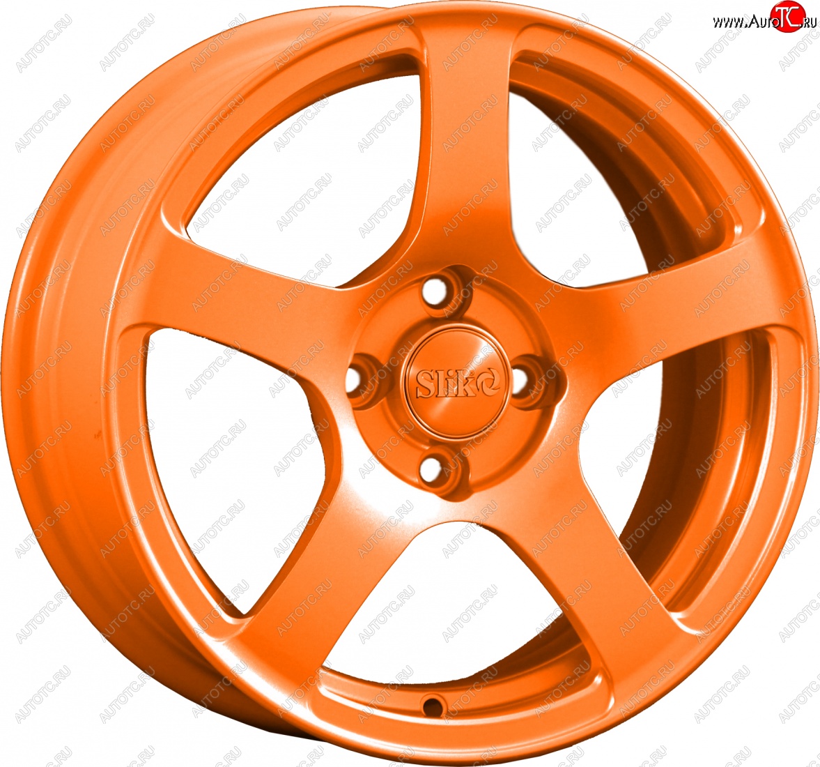 15 249 р. Кованый диск Slik Classik 6.5x15 (Ярко-оранжевый)   (Цвет: Ярко-оранжевый)  с доставкой в г. Майкоп