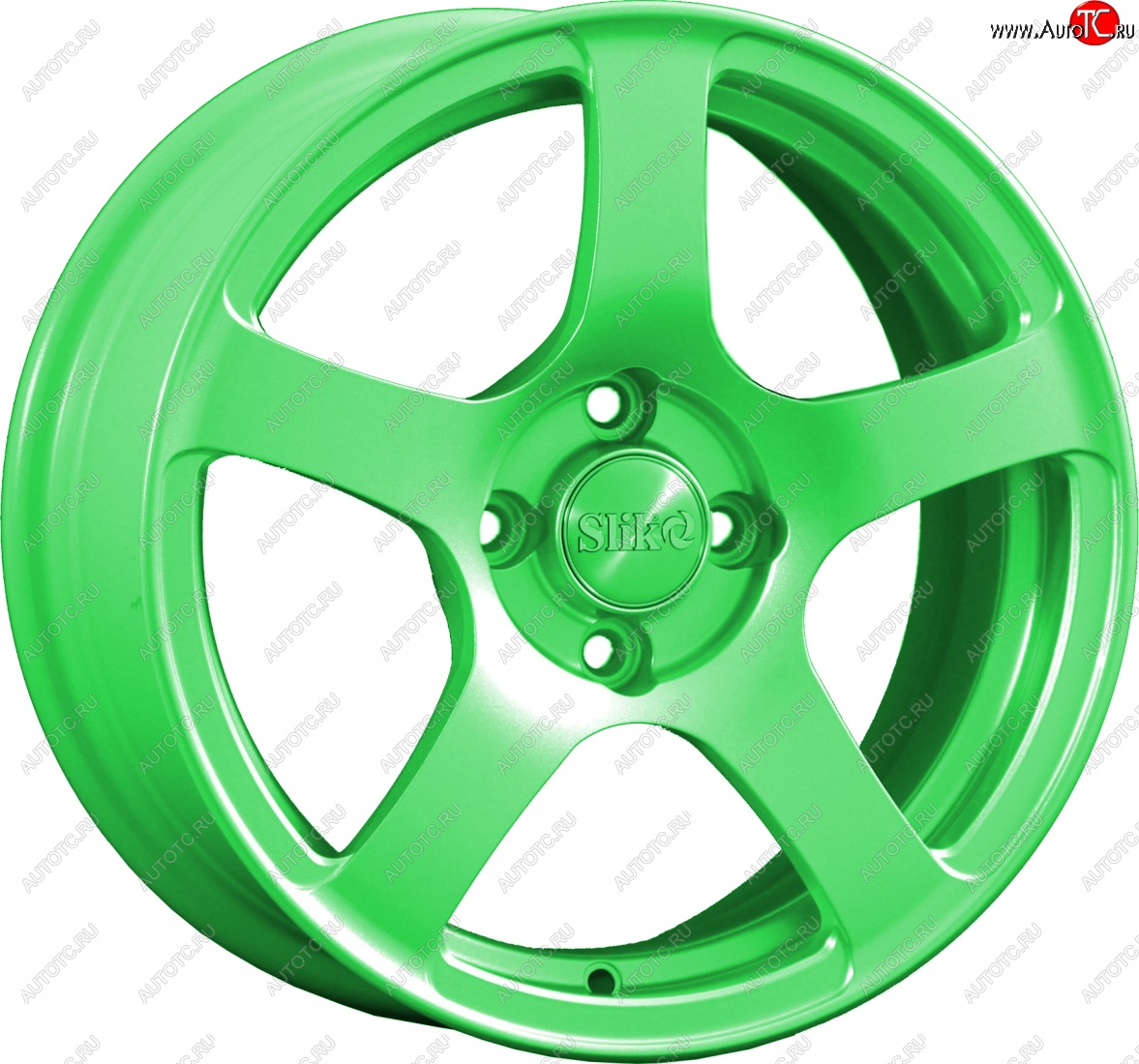15 249 р. Кованый диск Slik Classik 6.5x15 (RAL 6038 ярко-зеленый)   (Цвет: RAL 6038 ярко-зеленый)  с доставкой в г. Майкоп