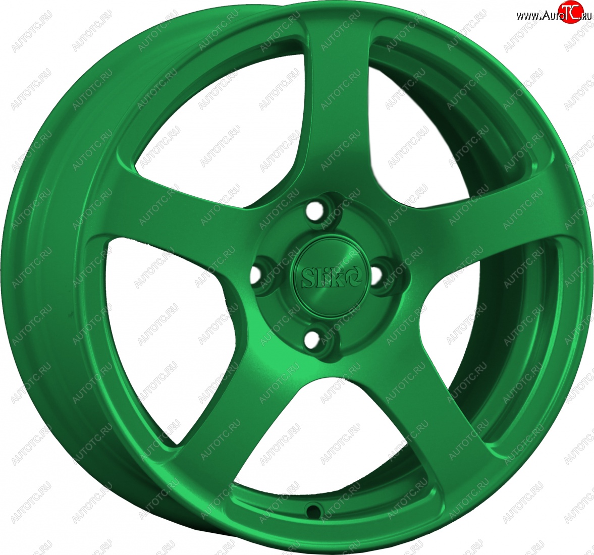 15 249 р. Кованый диск Slik Classik 6.5x15 (Зеленый)   (Цвет: Зеленый)  с доставкой в г. Майкоп
