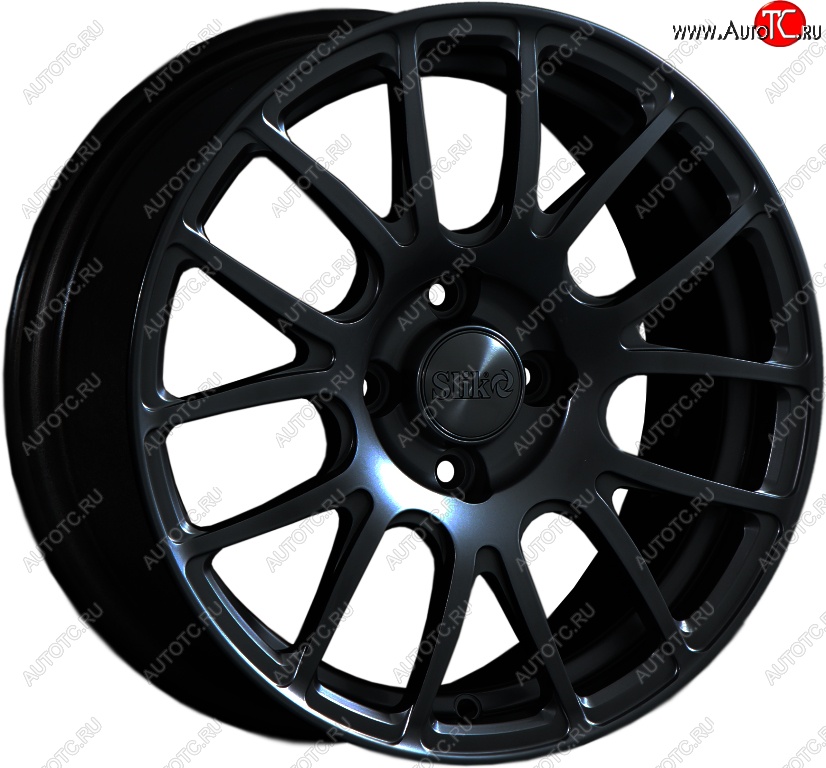 15 249 р. Кованый диск Slik Classik 6.5x15 (Черный матовый)   (Цвет: Черный матовый)  с доставкой в г. Майкоп