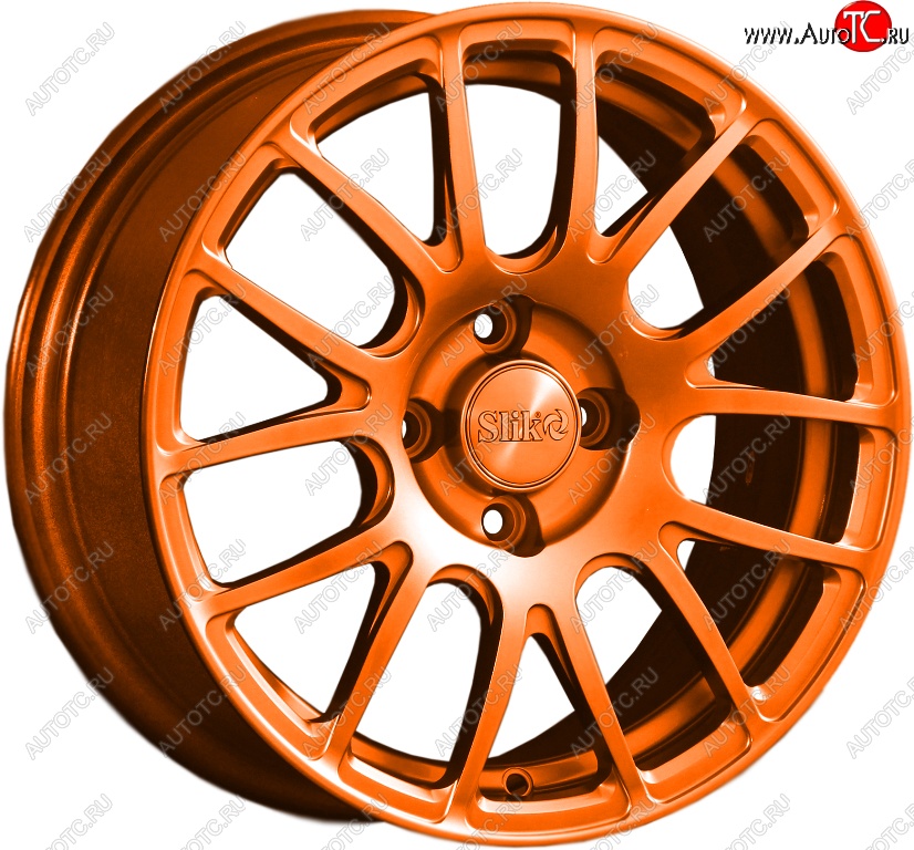 15 249 р. Кованый диск Slik Classik 6.5x15 (Ярко-оранжевый)   (Цвет: Ярко-оранжевый)  с доставкой в г. Майкоп