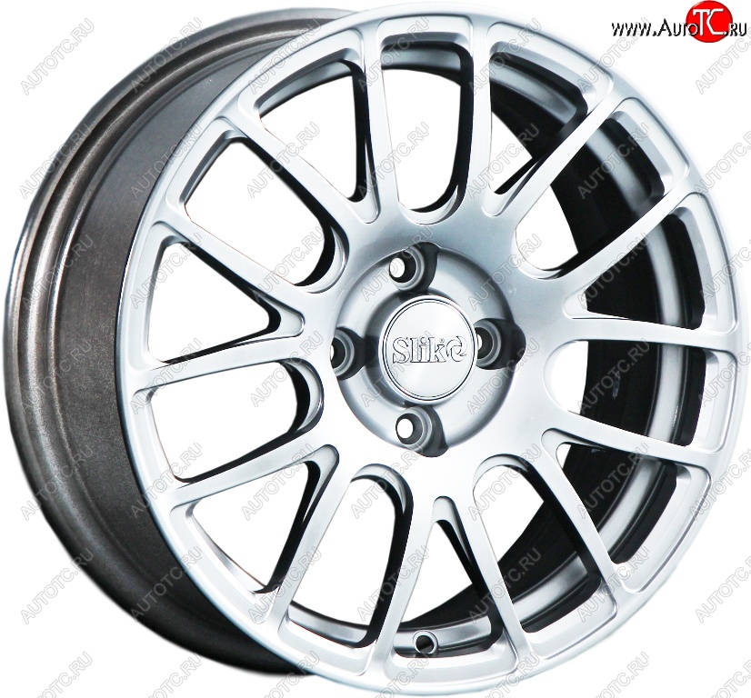 15 249 р. Кованый диск Slik Classik 6.5x15 (Яркое-блестящее серебро)   (Цвет: Яркое-блестящее серебро)  с доставкой в г. Майкоп