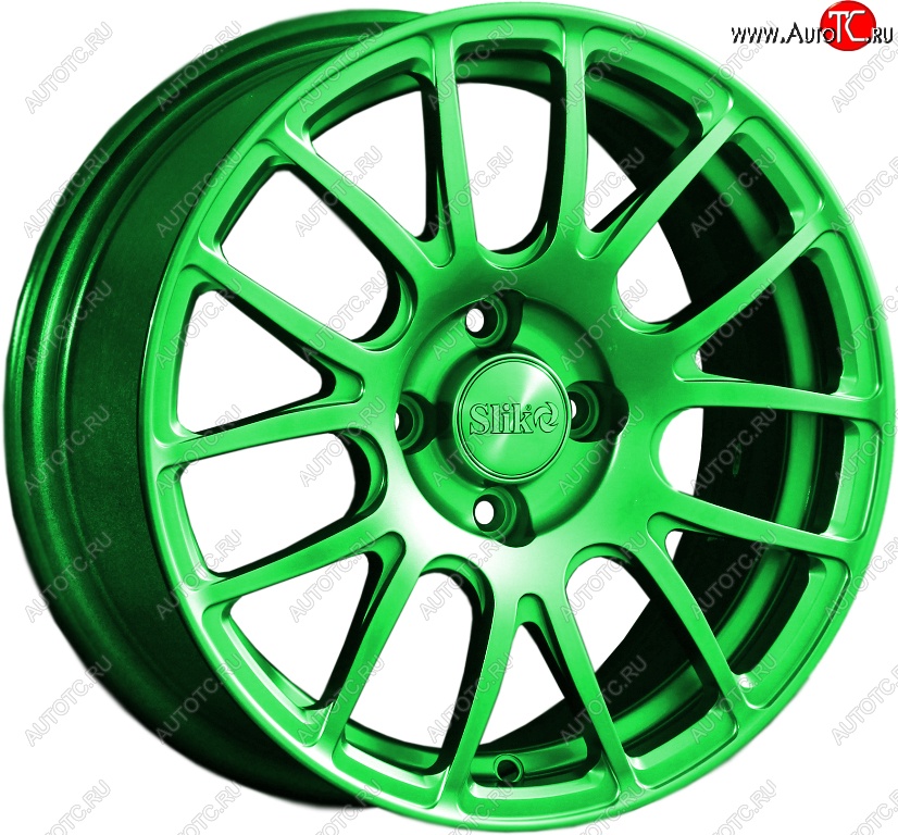 15 249 р. Кованый диск Slik Classik 6.5x15 (RAL 6038 ярко-зеленый)   (Цвет: RAL 6038 ярко-зеленый)  с доставкой в г. Майкоп