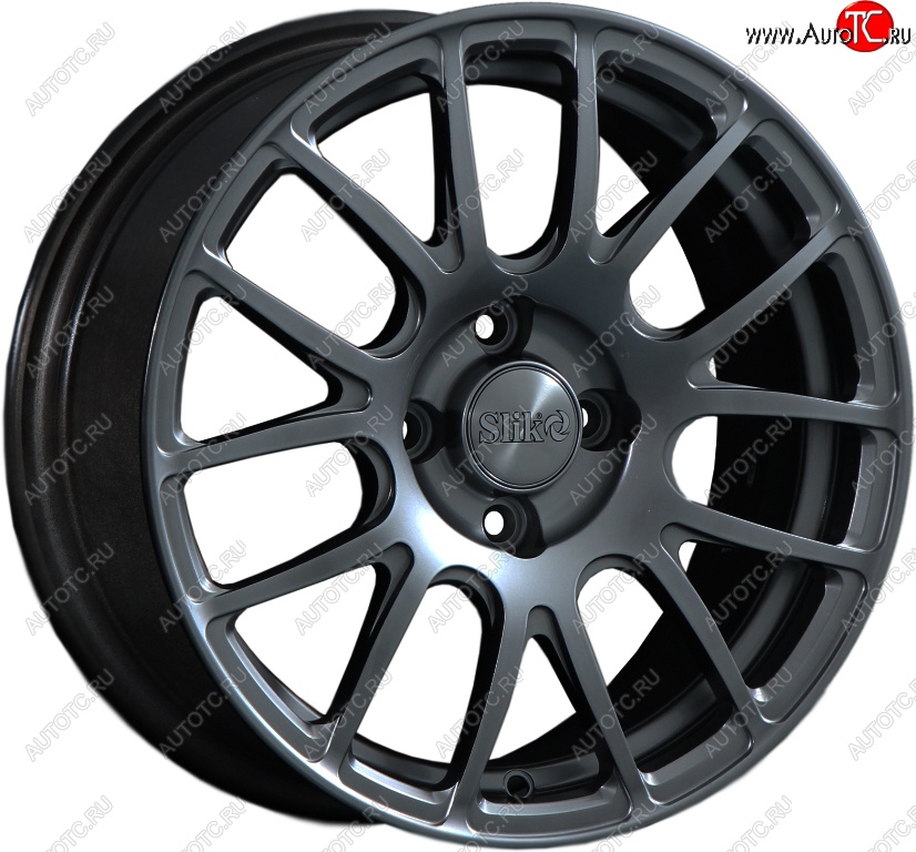 15 249 р. Кованый диск Slik Classik 6.5x15 (Металлик графит глянцевый)   (Цвет: Металлик графит глянцевый)  с доставкой в г. Майкоп
