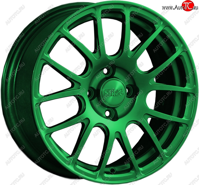 15 249 р. Кованый диск Slik Classik 6.5x15 (Зеленый)   (Цвет: Зеленый)  с доставкой в г. Майкоп