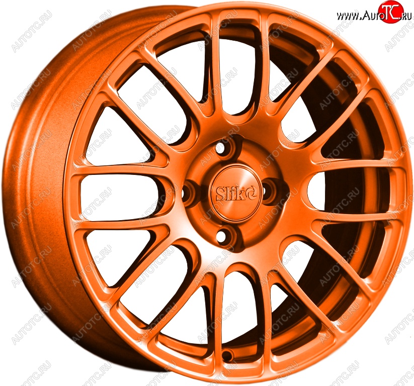 11 899 р. Кованый диск Slik Classik 6.5x15 (Ярко-оранжевый)   (Цвет: Ярко-оранжевый)  с доставкой в г. Майкоп