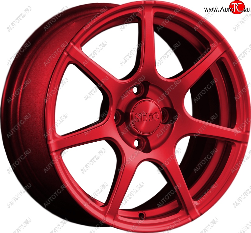 15 249 р. Кованый диск Slik Classik 6.5x15 (Candy красный)   (Цвет: Candy красный)  с доставкой в г. Майкоп