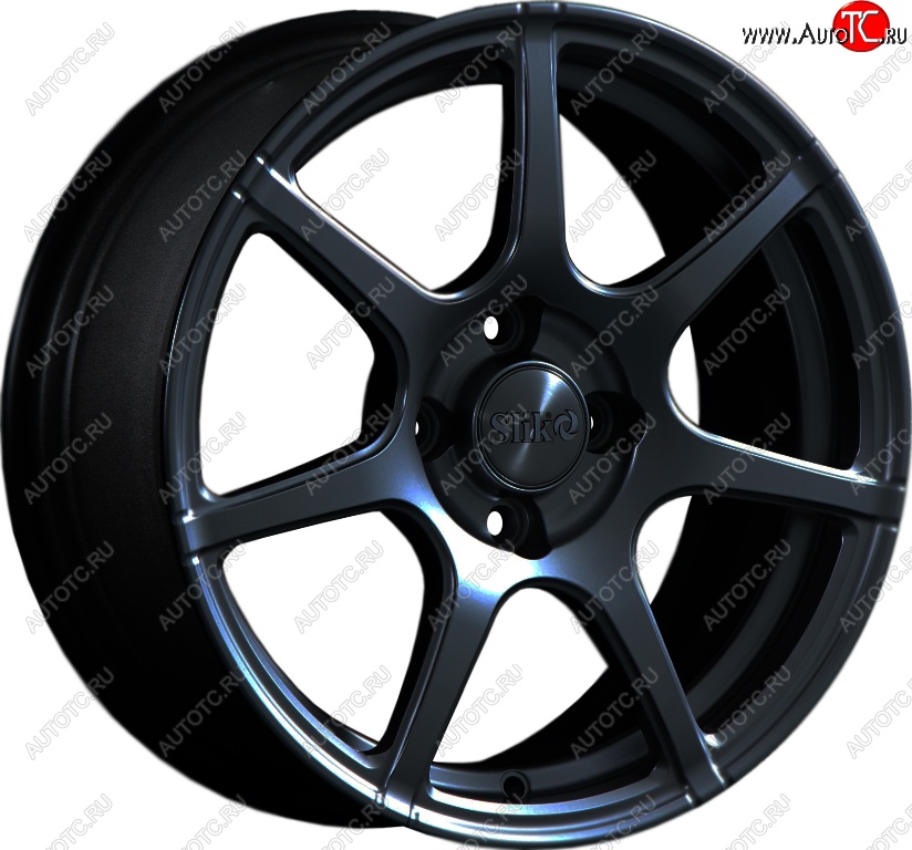 15 249 р. Кованый диск Slik Classik 6.5x15 (Черный матовый)   (Цвет: Черный матовый)  с доставкой в г. Майкоп