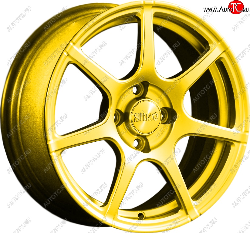 15 249 р. Кованый диск Slik Classik 6.5x15 (Ярко-желтый RAL 1021)   (Цвет: Ярко-желтый RAL 1021)  с доставкой в г. Майкоп