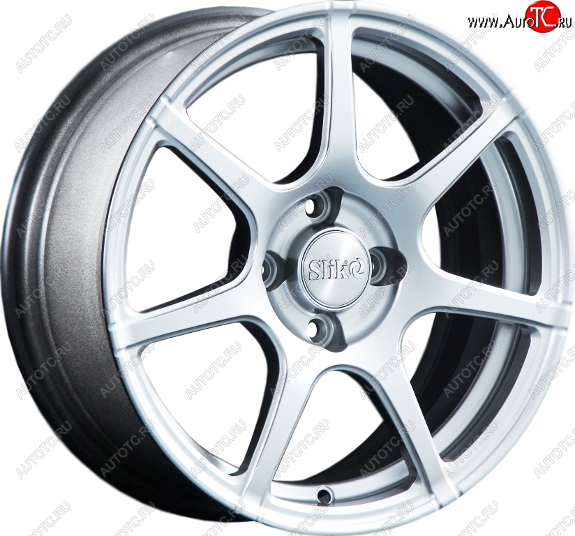 15 249 р. Кованый диск Slik Classik 6.5x15 (Яркое-блестящее серебро)   (Цвет: Яркое-блестящее серебро)  с доставкой в г. Майкоп