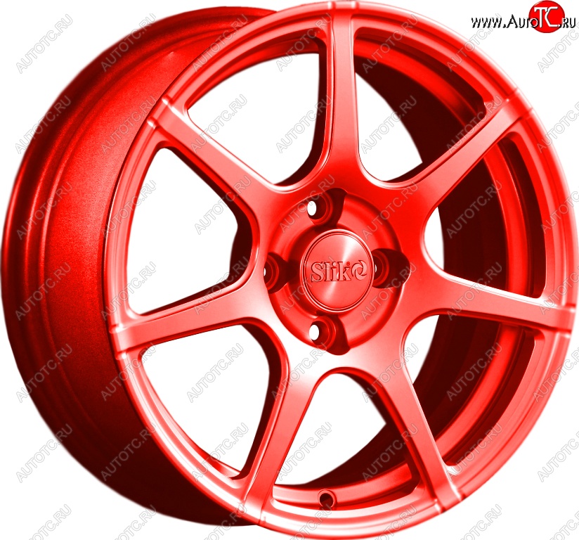 15 249 р. Кованый диск Slik Classik 6.5x15 (RAL 3026 ярко-алый)   (Цвет: RAL 3026 ярко-алый)  с доставкой в г. Майкоп