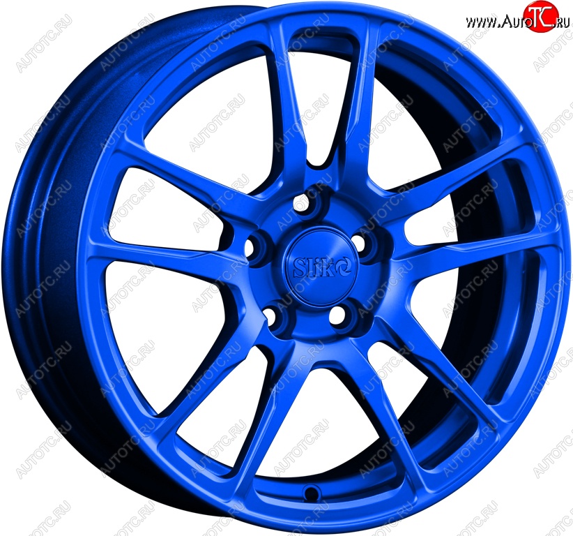 15 249 р. Кованый диск Slik Classik 6.5x15 (Candy синий)   (Цвет: Candy синий)  с доставкой в г. Майкоп