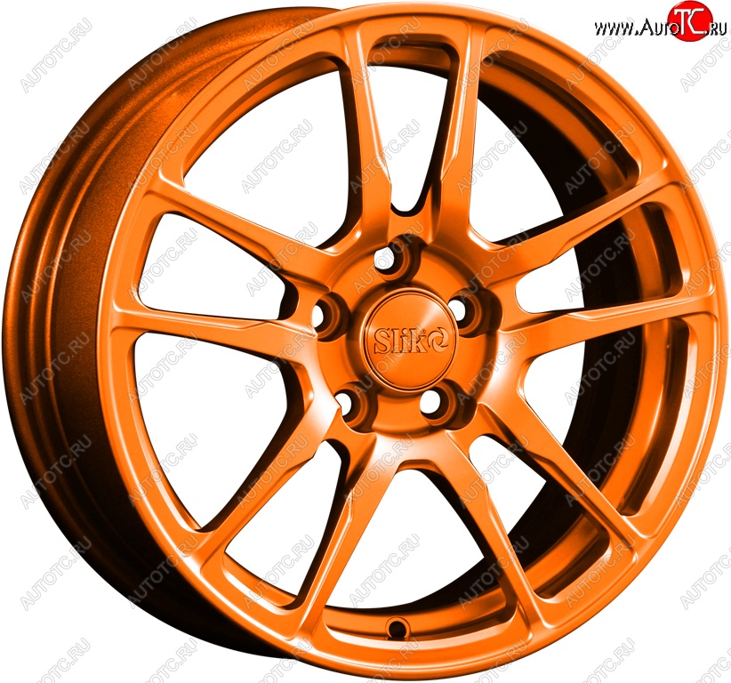 15 249 р. Кованый диск Slik Classik 6.5x15 (Ярко-оранжевый)   (Цвет: Ярко-оранжевый)  с доставкой в г. Майкоп