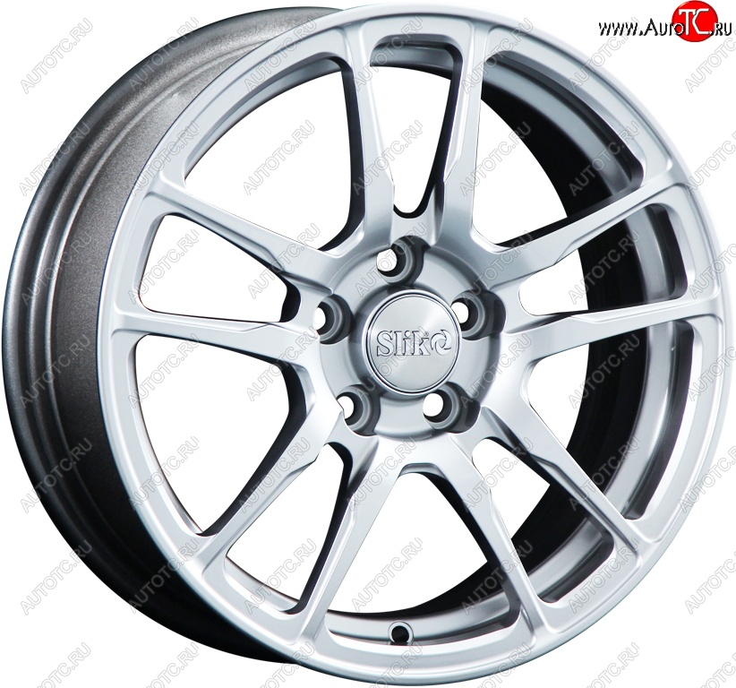 15 249 р. Кованый диск Slik Classik 6.5x15 (Яркое-блестящее серебро)   (Цвет: Яркое-блестящее серебро)  с доставкой в г. Майкоп
