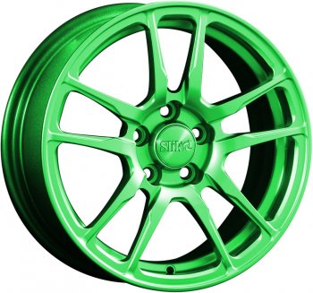 Кованый диск Slik Classik 6.5x15 (RAL 6038 ярко-зеленый)  (Цвет: RAL 6038 ярко-зеленый)