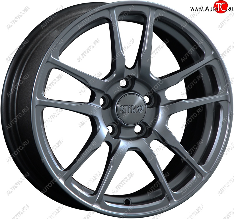 15 249 р. Кованый диск Slik Classik 6.5x15 (Металлик графит глянцевый)   (Цвет: Металлик графит глянцевый)  с доставкой в г. Майкоп