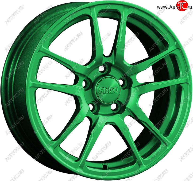 15 249 р. Кованый диск Slik Classik 6.5x15 (Зеленый)   (Цвет: Зеленый)  с доставкой в г. Майкоп