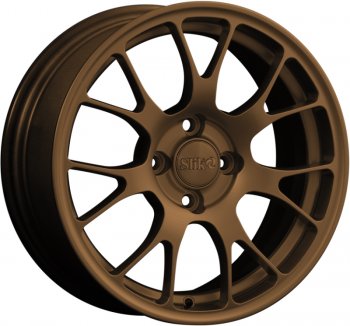 Кованый диск Slik Classik 6.5x15 (Металлик коньячная бронза. Глянец)  (Цвет: Металлик коньячная бронза. Глянец)