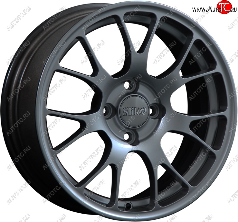 15 249 р. Кованый диск Slik Classik 6.5x15 (Металлик графит глянцевый)   (Цвет: Металлик графит глянцевый)  с доставкой в г. Майкоп