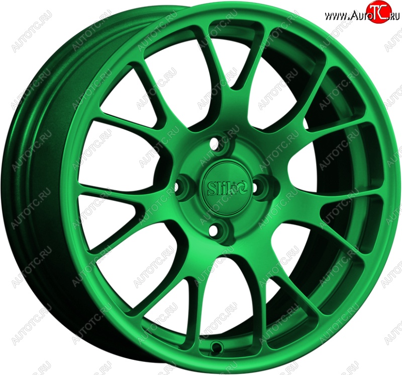 15 249 р. Кованый диск Slik Classik 6.5x15 (Зеленый)   (Цвет: Зеленый)  с доставкой в г. Майкоп