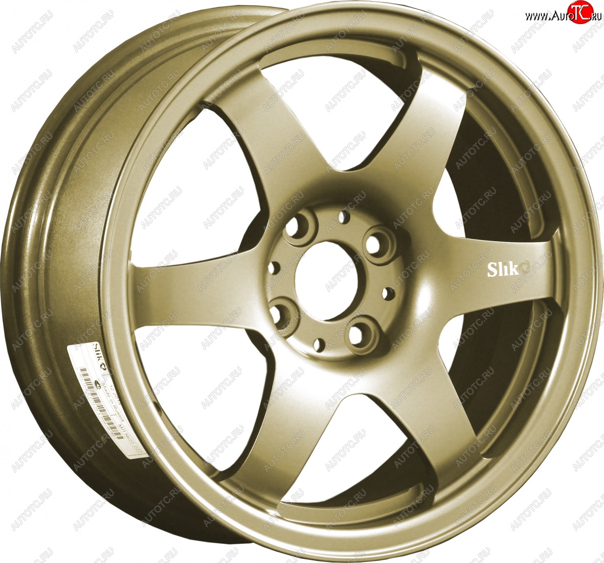 7 899 р. Кованый диск Slik Classik 6x15,5 6.5x15/4-5x98-120 D54.1-72.6   (Цвет: Металлик золотой)  с доставкой в г. Майкоп