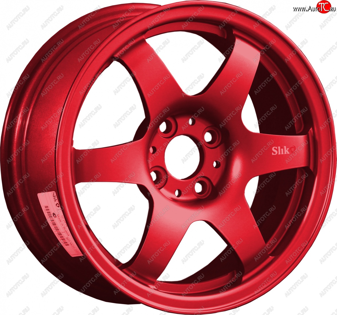 7 899 р. Кованый диск Slik Classik 6x15,5 (Красный) 6.5x15/4-5x98-120 D54.1-72.6   (Цвет: Красный)  с доставкой в г. Майкоп