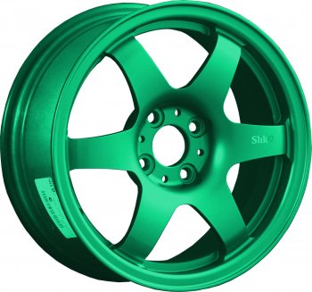 Кованый диск Slik Classik 6x15,5 (Candy изумрудно-зеленый) 6.5x15/4-5x98-120 D54.1-72.6  (Цвет: Candy изумрудно-зеленый)