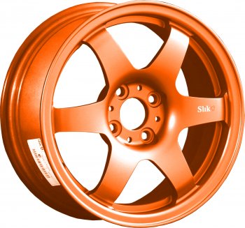 Кованый диск Slik Classik 6x15,5 (Ярко-оранжевый) 6.5x15/4-5x98-120 D54.1-72.6  (Цвет: Ярко-оранжевый)