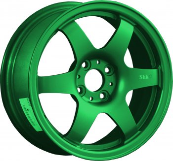 Кованый диск Slik Classik 6x15 (Зеленый) 6.5x15/4-5x98-120 D54.1-72.6  (Цвет: Зеленый)
