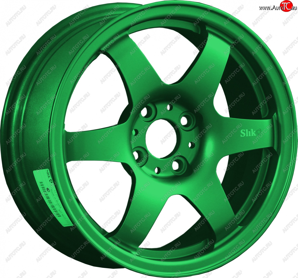 7 899 р. Кованый диск Slik Classik 6x15 (Зеленый) 6.5x15/4-5x98-120 D54.1-72.6   (Цвет: Зеленый)  с доставкой в г. Майкоп