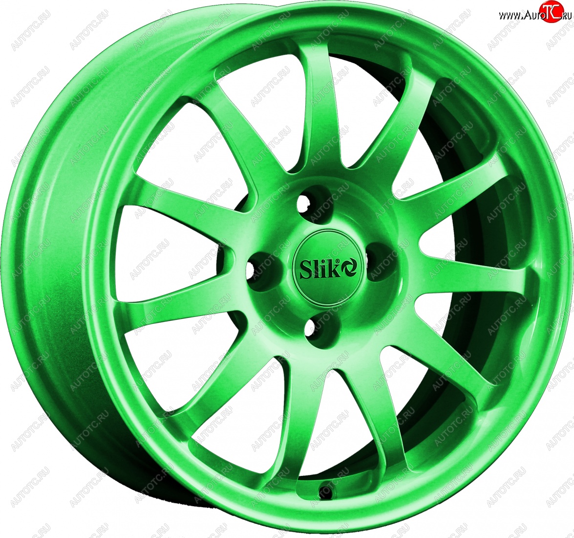 15 249 р. Кованый диск Slik Classik 6.5x15 (RAL 6038 ярко-зеленый)   (Цвет: RAL 6038 ярко-зеленый)  с доставкой в г. Майкоп