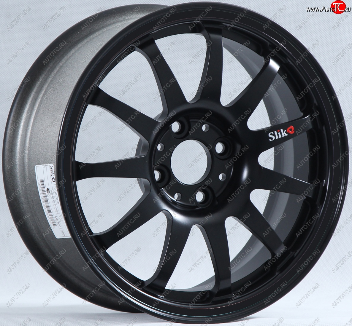 7 899 р. Кованый диск Slik Classik 6.5x15 (Черный матовый)   (Цвет: Черный матовый)  с доставкой в г. Майкоп