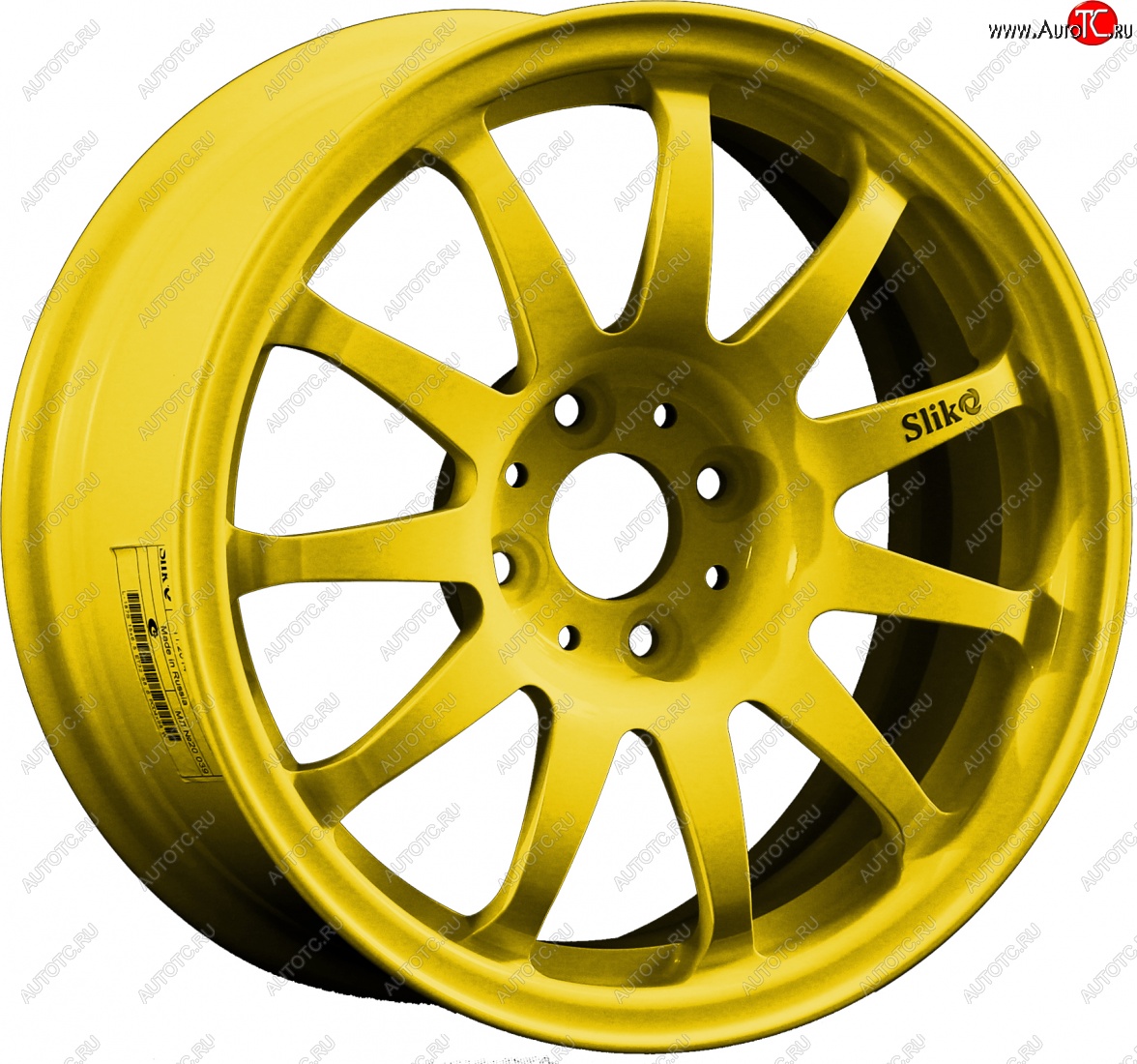 7 899 р. Кованый диск Slik Classik 6.5x15 (Ярко-желтый RAL 1021)   (Цвет: Ярко-желтый RAL 1021)  с доставкой в г. Майкоп