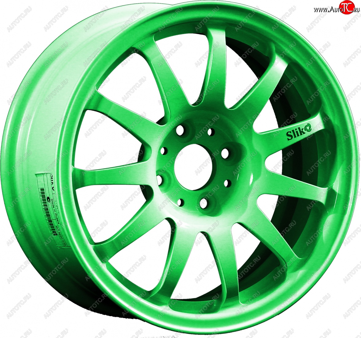 7 899 р. Кованый диск Slik Classik 6.5x15 (RAL 6038 ярко-зеленый)   (Цвет: RAL 6038 ярко-зеленый)  с доставкой в г. Майкоп