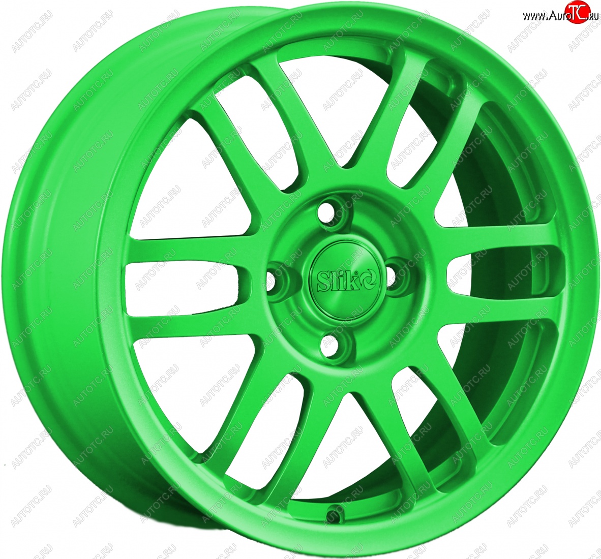 11 899 р. Кованый диск Slik Classik 6.5x15 (RAL 6038 ярко-зеленый)   (Цвет: RAL 6038 ярко-зеленый)  с доставкой в г. Майкоп