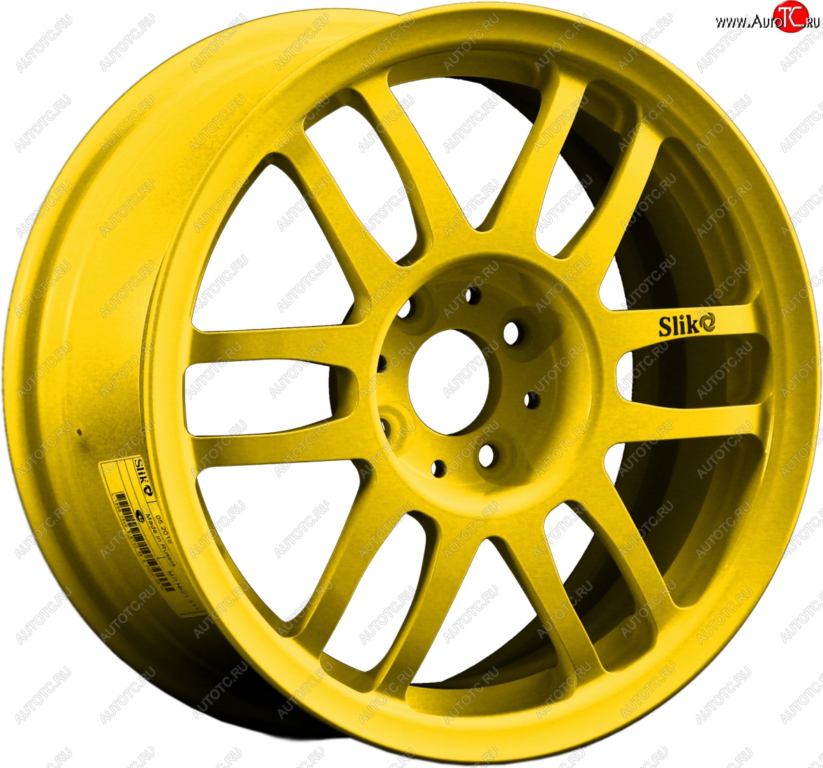 7 899 р. Кованый диск Slik Classik 6.5x15 (Ярко-желтый RAL 1021)   (Цвет: Ярко-желтый RAL 1021)  с доставкой в г. Майкоп