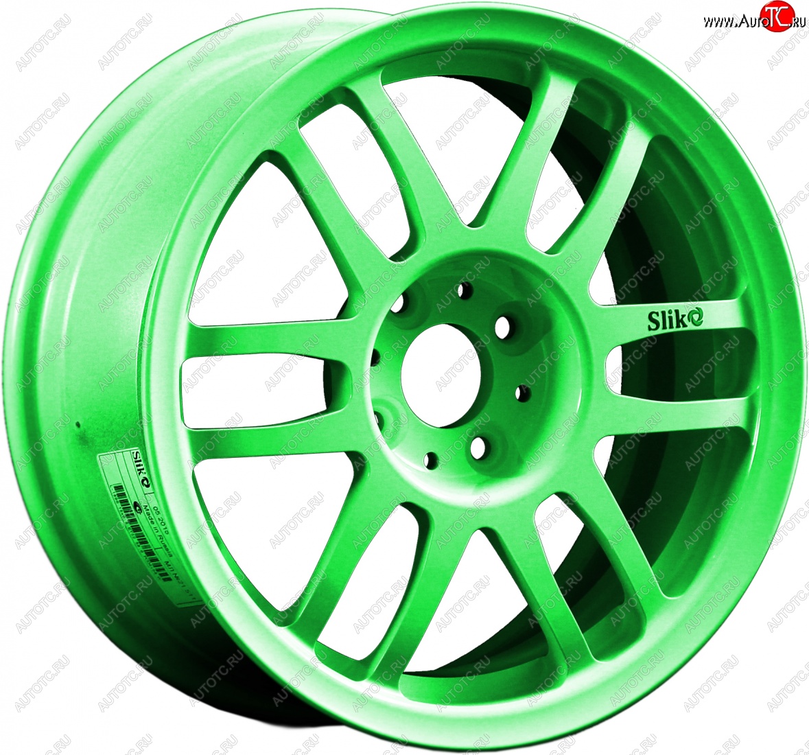 7 899 р. Кованый диск Slik Classik 6.5x15 (RAL 6038 ярко-зеленый)   (Цвет: RAL 6038 ярко-зеленый)  с доставкой в г. Майкоп