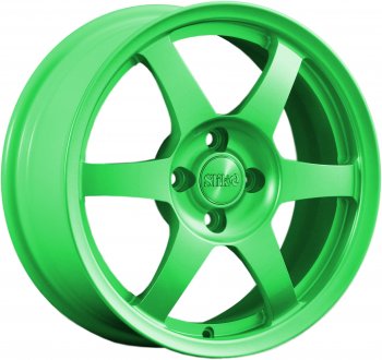 Кованый диск Slik Classik 6.5x16 (RAL 6038 ярко-зеленый)  (Цвет: RAL 6038 ярко-зеленый)