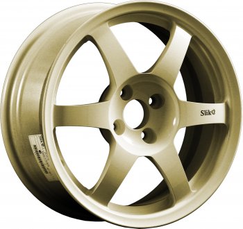 Кованый диск Slik Classik 6.5x16 (Металлик золотой) Nissan Qashqai +2 1 J10 дорестайлинг (2008-2010) 5x114.3xDIA66.1xET40.0