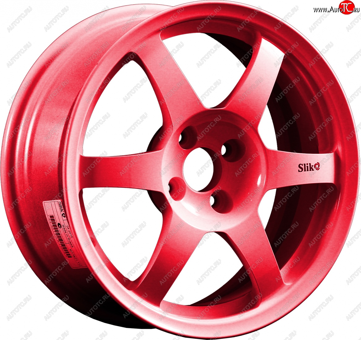 9 849 р. Кованый диск Slik Classik 6.5x16 (Candy рубиновый)   (Цвет: Candy рубиновый)  с доставкой в г. Майкоп