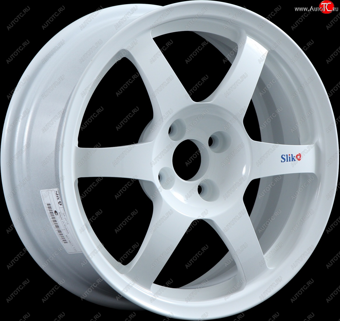9 849 р. Кованый диск Slik Classik 6.5x16 (Белый)   (Цвет: Белый)  с доставкой в г. Майкоп