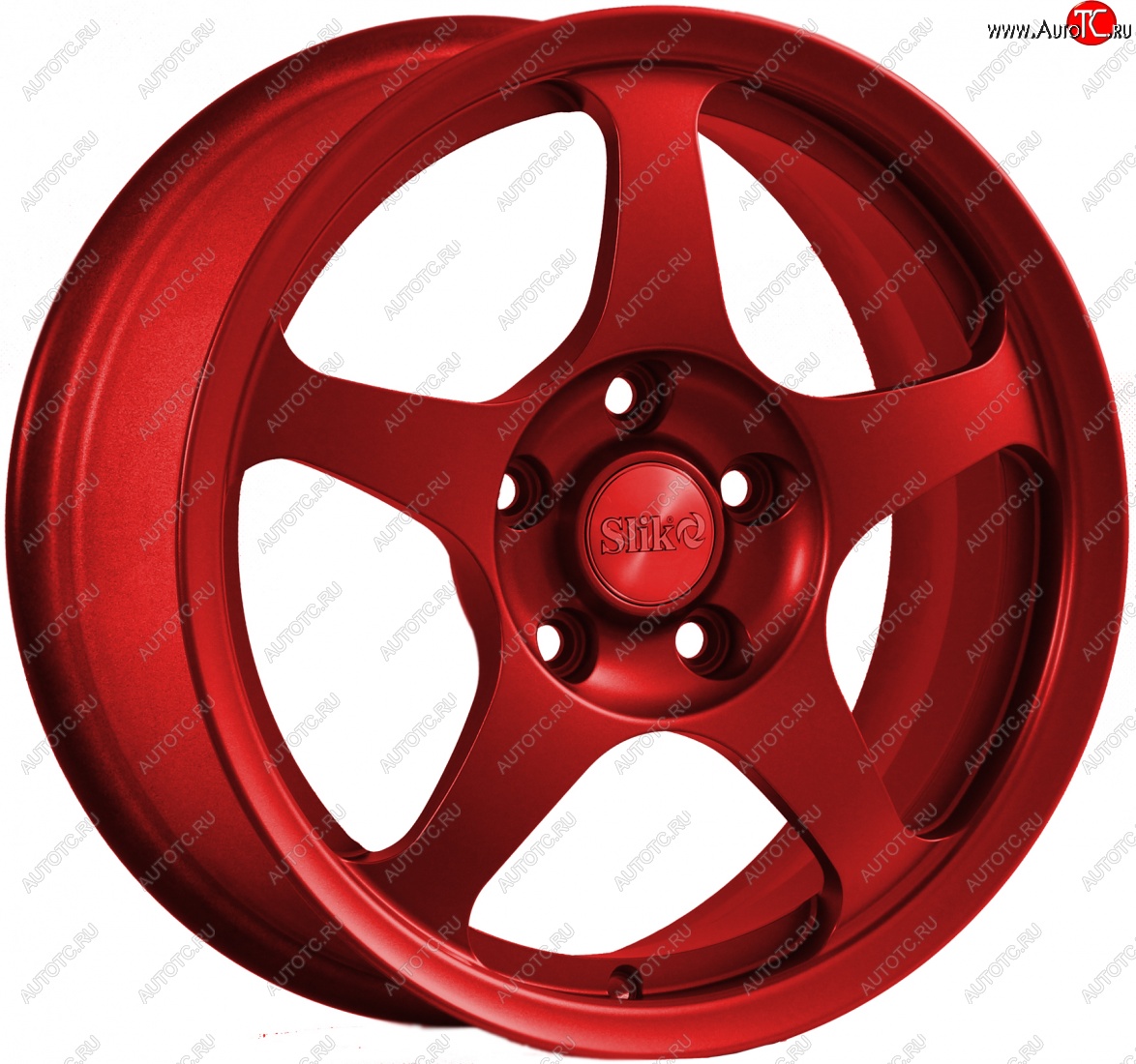 10 999 р. Кованый диск Slik classik R16x6.5 Красный (RED) 6.5x16   (Цвет: RED)  с доставкой в г. Майкоп