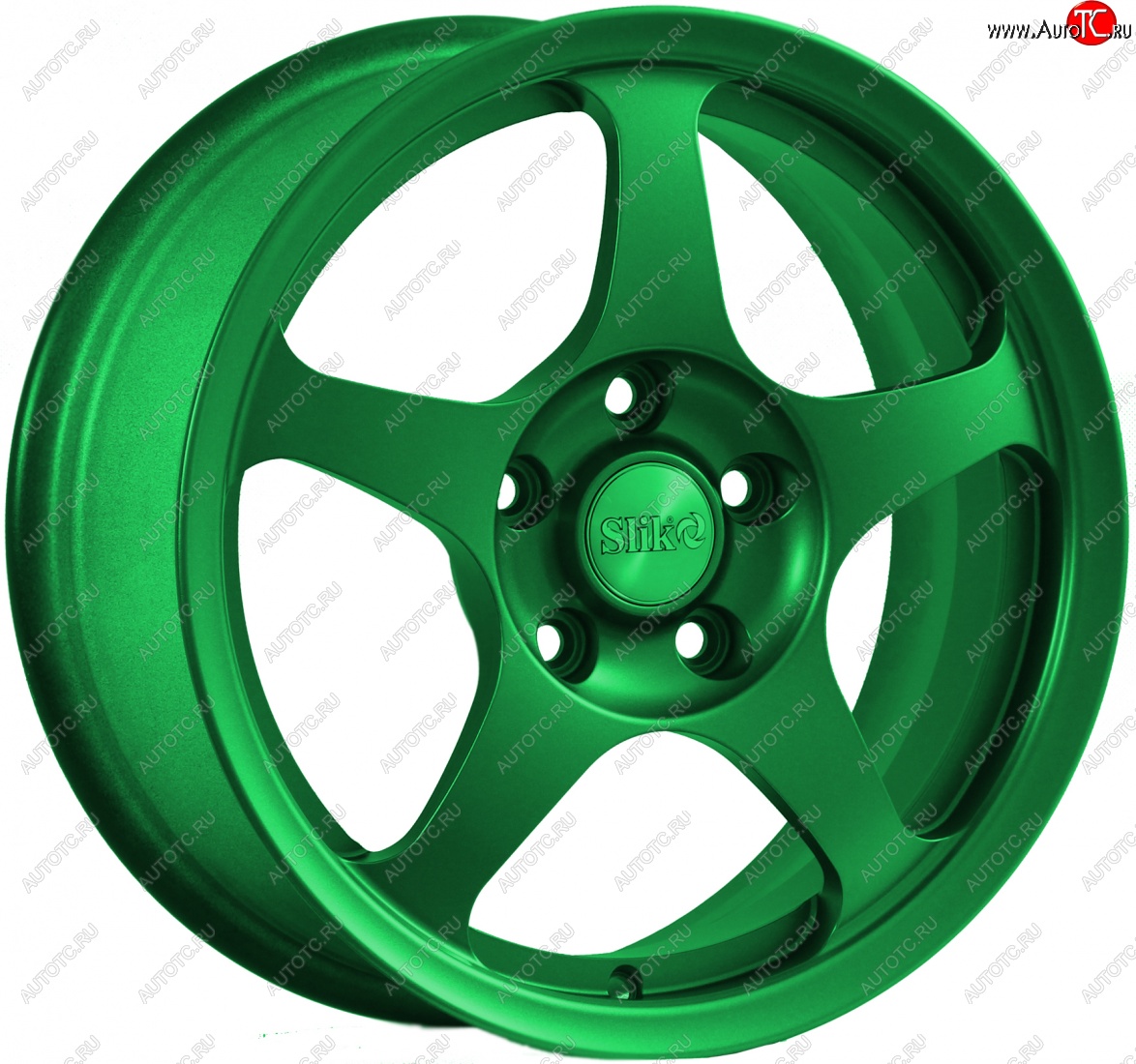 10 999 р. Кованый диск Slik classik R16x6.5 Зеленый (GREEN) 6.5x16   (Цвет: GREEN)  с доставкой в г. Майкоп