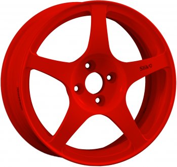Кованый диск Slik classik R16x6.5 Красный (RED) 6.5x16 Nissan Qashqai +2 1 J10 дорестайлинг (2008-2010) 5x114.3xDIA66.1xET40.0