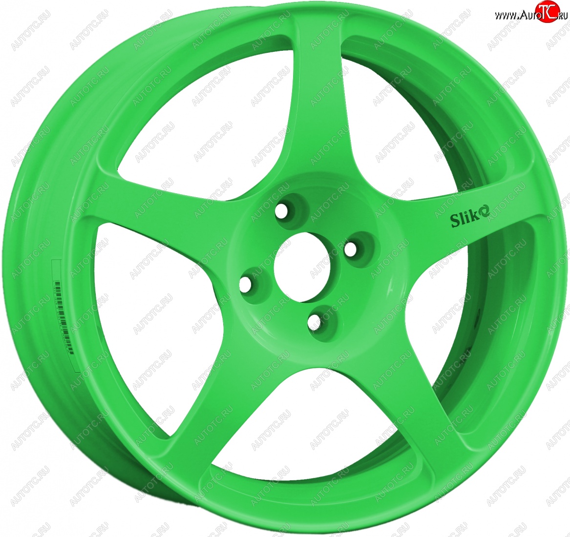 10 599 р. Кованый диск Slik classik R16x6.5 RAL 6038 ярко-зеленый 6.5x16   (Цвет: RAL 6038 ярко-зеленый 6.5x16)  с доставкой в г. Майкоп